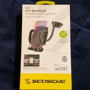 NWT 4x1 universal phone and gps mounting kit